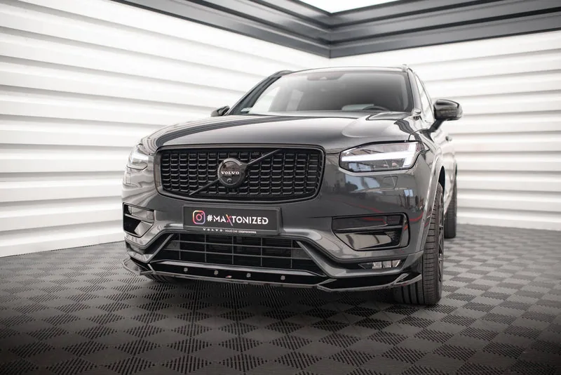 Передний сплиттер V.1 — Volvo XC90 R-Design Mk2 Facelift (2019–)