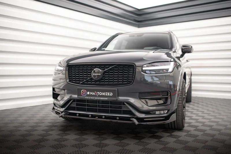 Передний сплиттер V.2 — Volvo XC90 R-Design Mk2 Facelift (2019–)