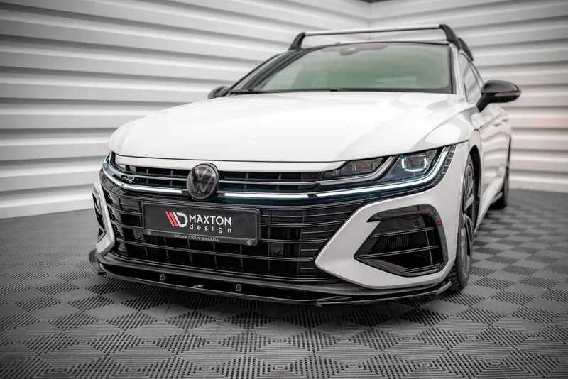Передний сплиттер V.1 — Volkswagen Arteon R Sedan / Shooting Brake Mk1 Facelift (2020–)