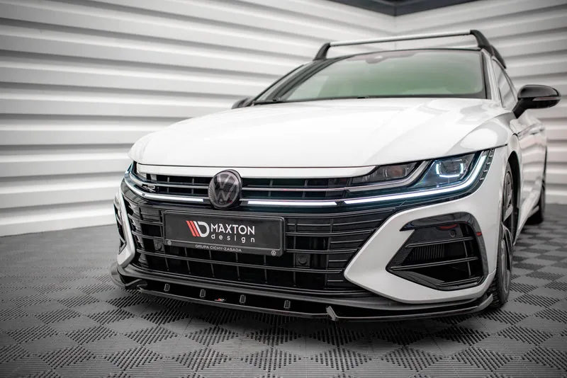 Передний сплиттер V.2 — Volkswagen Arteon R Sedan / Shooting Brake Mk1 Facelift (2020–)