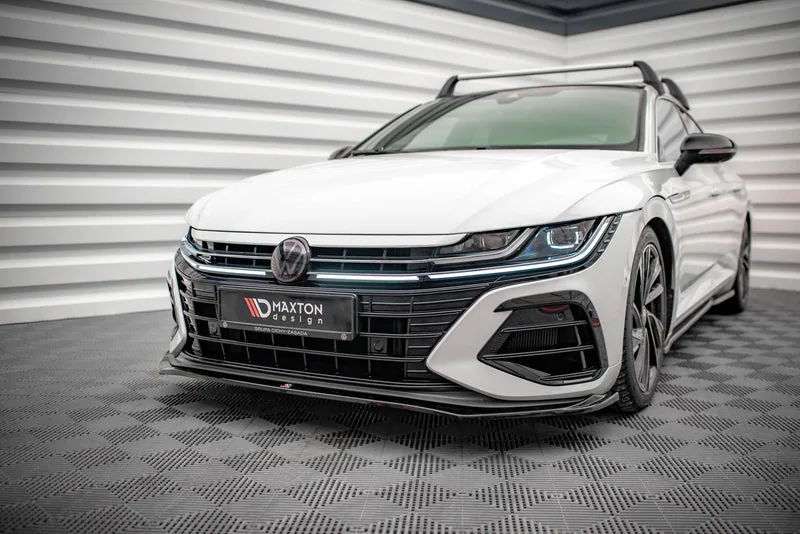 Передний сплиттер V.3 — Volkswagen Arteon R Sedan / Shooting Brake Mk1 Facelift (2020–)