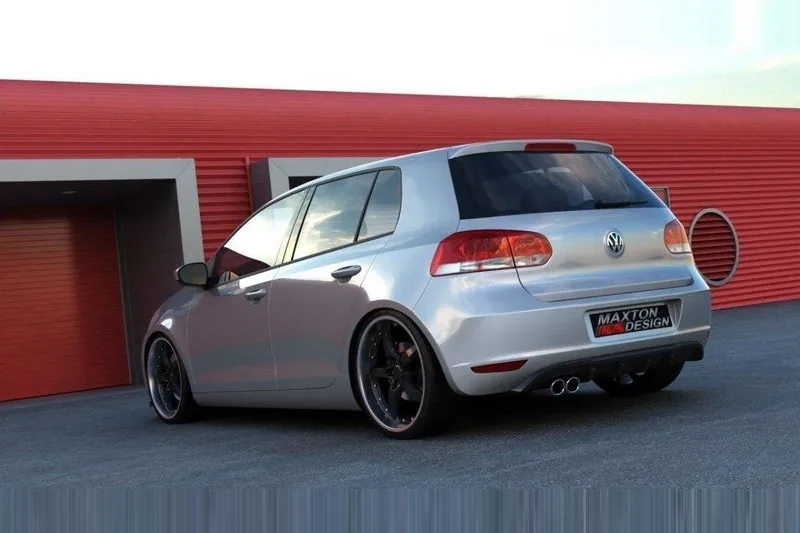 Tagumine difuusor — Volkswagen Golf Mk6 WITH 1 Exhaust HOLE (2008–2012)