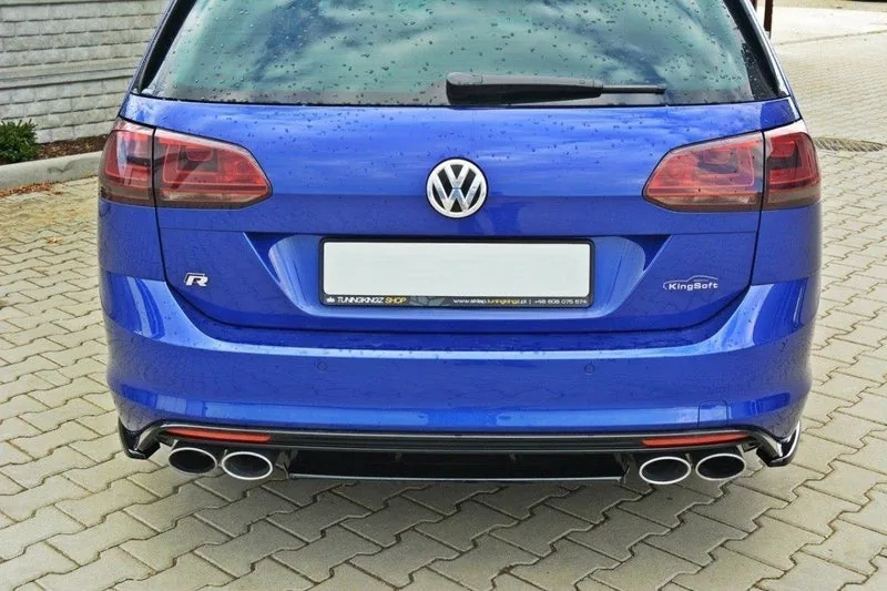 Задний сплиттер — Volkswagen Golf Mk7 R ESTATE (without a vertical bar) (2013–2016)