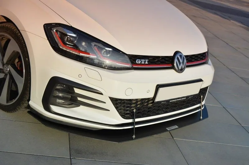 Передний сплиттер V.1 — Volkswagen Golf GTI / GTD Mk7 Facelift (2016–2020)