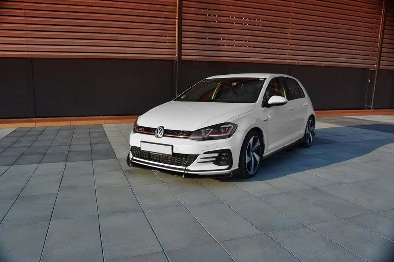 Передний сплиттер V.2 — Volkswagen Golf GTI / GTD Mk7 Facelift (2016–2020)