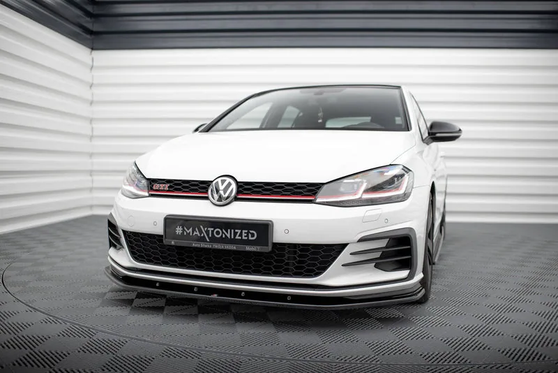 Передний сплиттер V.1 — Volkswagen Golf GTI / GTD Mk7 Facelift (2016–2020)
