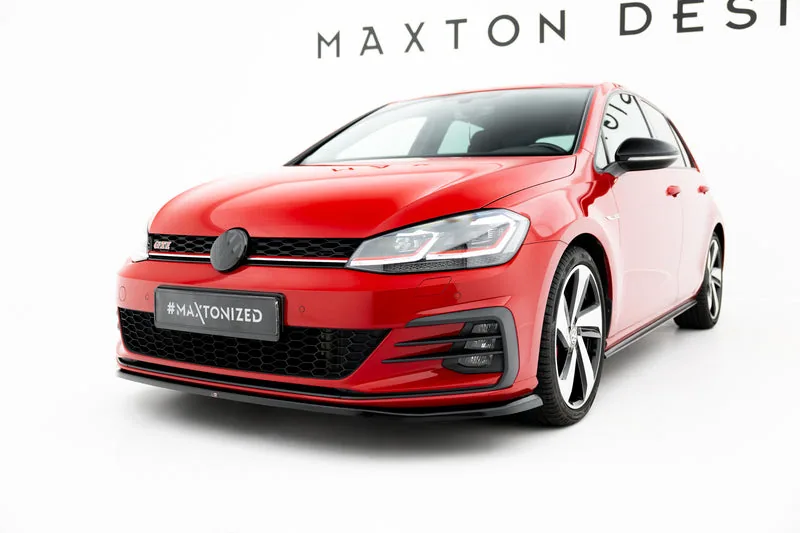Передний сплиттер V.4 — Volkswagen Golf GTI / GTD Mk7 Facelift (2016–2020)
