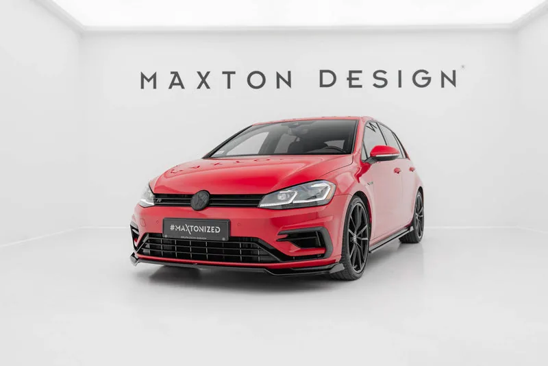 Передний сплиттер V.2 — Volkswagen Golf R / R-Line Mk7 Facelift (2016–2020)