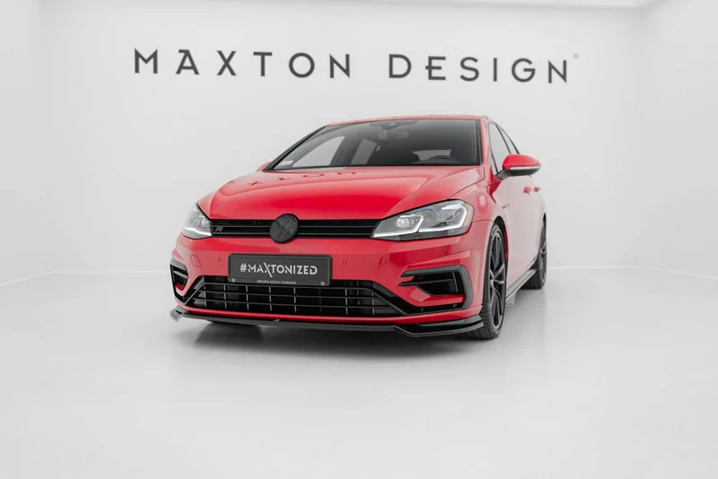 Передний сплиттер V.3 — Volkswagen Golf R / R-Line Mk7 Facelift (2016–2020)