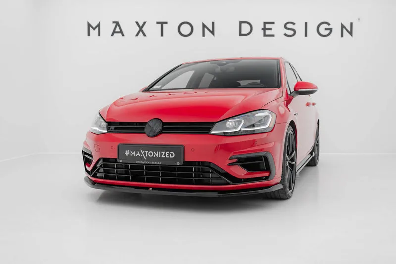 Передний сплиттер V.6 — Volkswagen Golf R / R-Line Mk7 Facelift (2016–2020)
