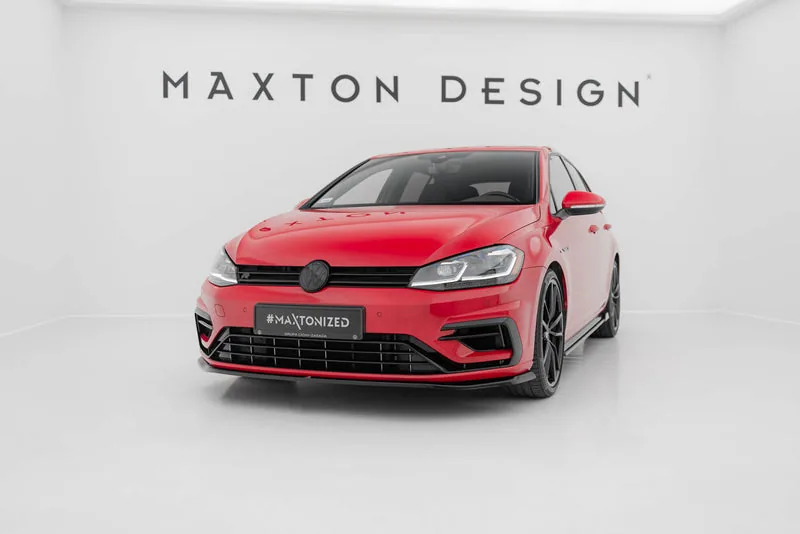 Передний сплиттер V.7 — Volkswagen Golf R / R-Line Mk7 Facelift (2016–2020)
