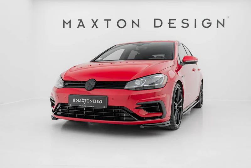 Передний сплиттер — Volkswagen Golf R / R-Line Mk7 Facelift (2016–2020)