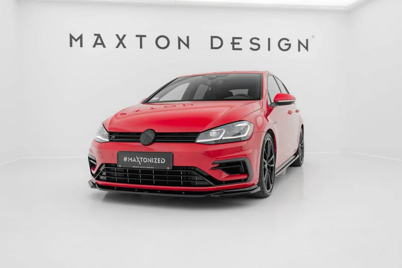 Передний сплиттер V.9 — Volkswagen Golf R / R-Line Mk7 Facelift (2016–2020)