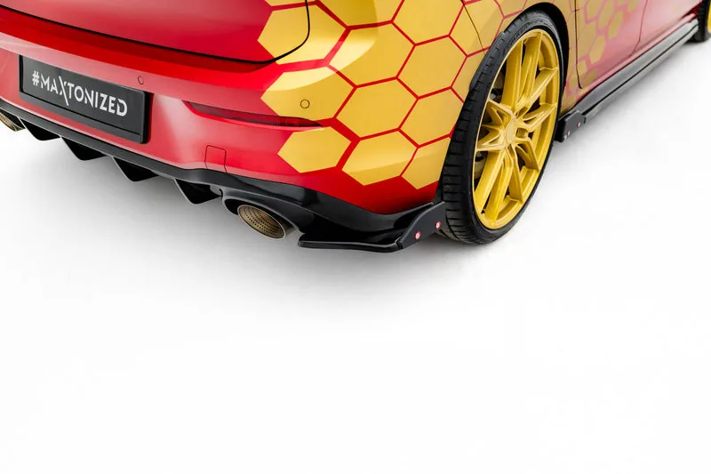Rear side splitters V.1 + flaps — Volkswagen Golf GTI Clubsport Mk8 (2020–2024)