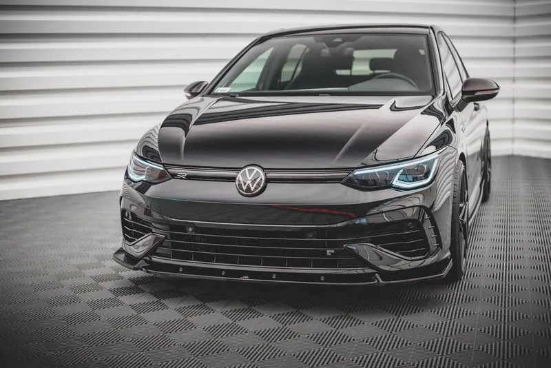 Передний сплиттер V.2 — Volkswagen Golf R Hatchback / Variant Mk8 (2020–2024)