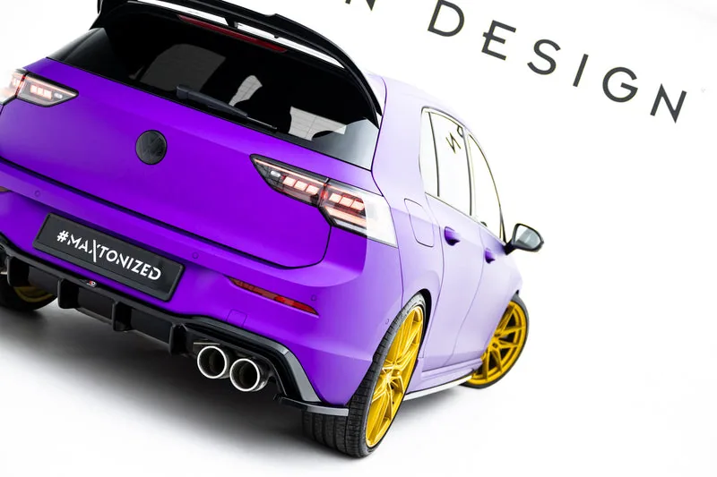 Rear side splitters V.4 — Volkswagen Golf R Hatchback Mk8 Facelift Fits only with : VW-GO-8-R-RS2. (2024–)