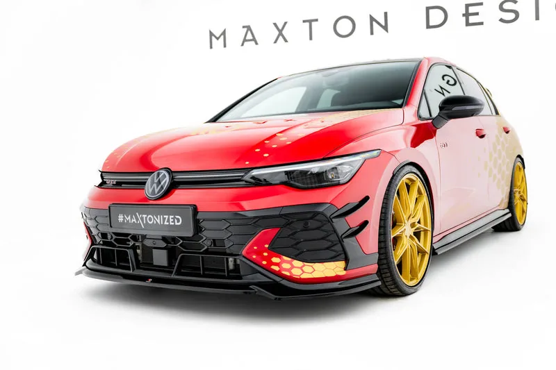 Front splitter V.4 — Volkswagen Golf GTI Clubsport Mk8 Facelift (2024–)