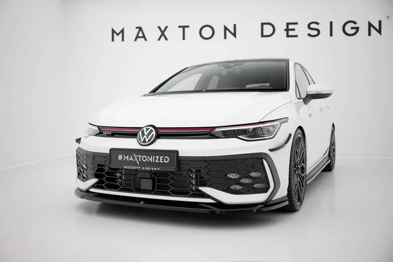 Front splitter V.4 — Volkswagen Golf GTI / GTE / R-Line Mk8 Facelift (2024–)