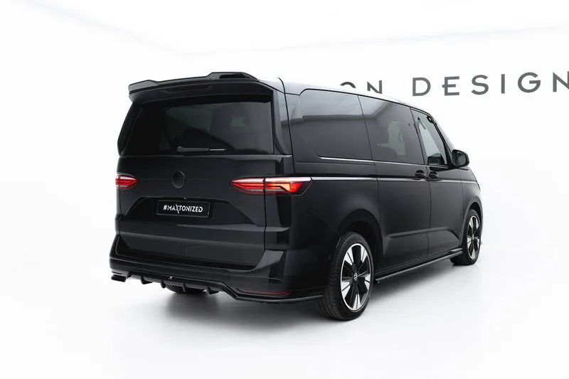 Rear splitter with vertical bars — Volkswagen Multivan Long T7 (2021–)