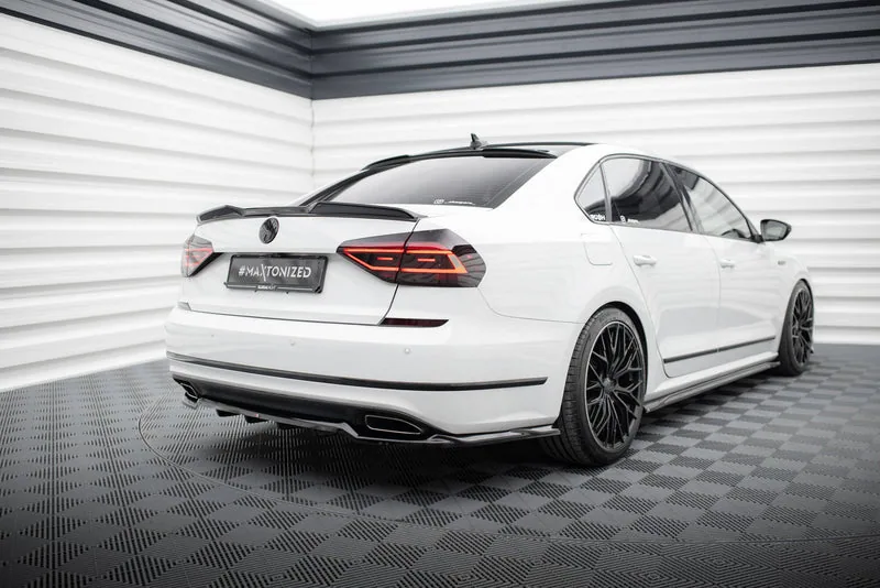 Rear splitter with vertical bars — Volkswagen Passat GT B8 Facelift USA (2018–2020)
