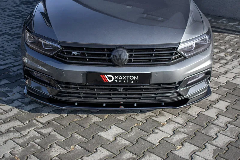 Передний сплиттер V.1 — Volkswagen Passat R-Line B8 (2014–2019)