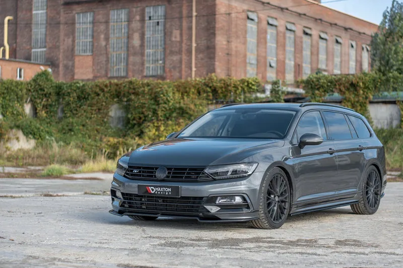 Передний сплиттер V.2 — Volkswagen Passat R-Line B8 (2014–2019)