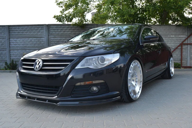 Передний сплиттер V.1 — Volkswagen Passat CC Model, Standard Bumper