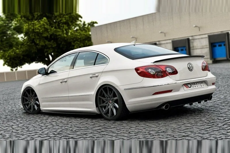 Rear splitter — Volkswagen Passat CC R36 RLINE (Preface) (with vertical bars)
