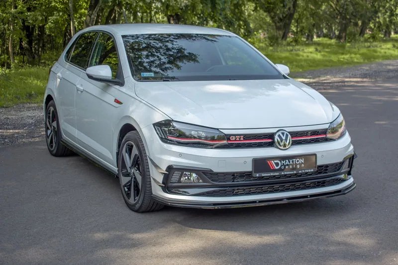 Передний сплиттер V.1 — Volkswagen Polo GTI / R-line Mk6 (2017–2021)
