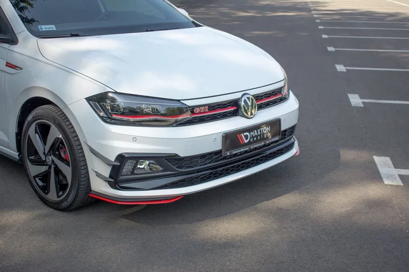 Передний сплиттер — Volkswagen Polo GTI / R-line Mk6 (2017–2021)