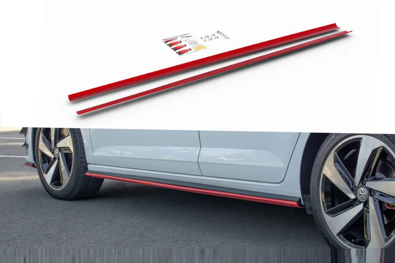 Side skirts — Volkswagen Polo GTI / R-line Mk6 (2017–2021)
