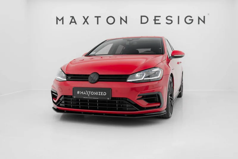 Передний сплиттер Street Pro — Volkswagen Golf R / R-Line Mk7 Facelift (2016–2020)