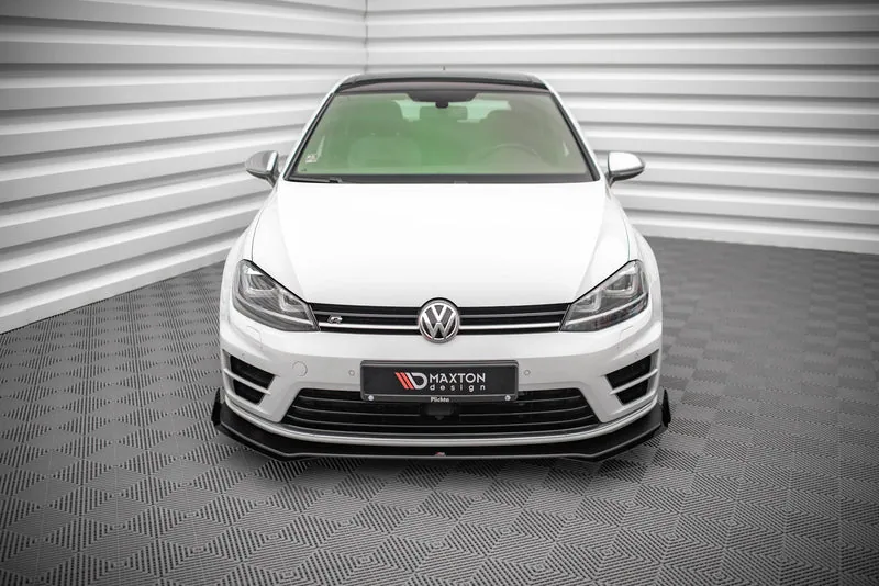 Front splitter Street Pro V.1 + flaps — Volkswagen Golf R Mk7 (2013–2016)