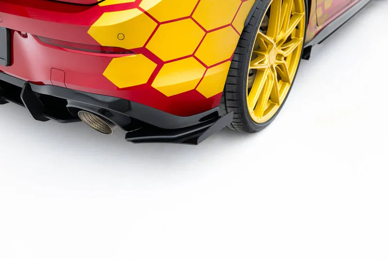 Rear side splitters Street Pro + flaps — Volkswagen Golf GTI Clubsport Mk8 (2020–2024)