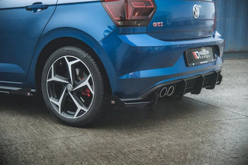 Rear valance Street Pro + flaps — Volkswagen Polo GTI Mk6 (2017–2021)