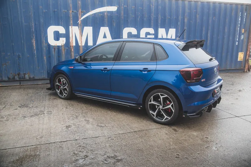 Side skirts Street Pro + flaps — Volkswagen Polo GTI Mk6 (2017–2021)