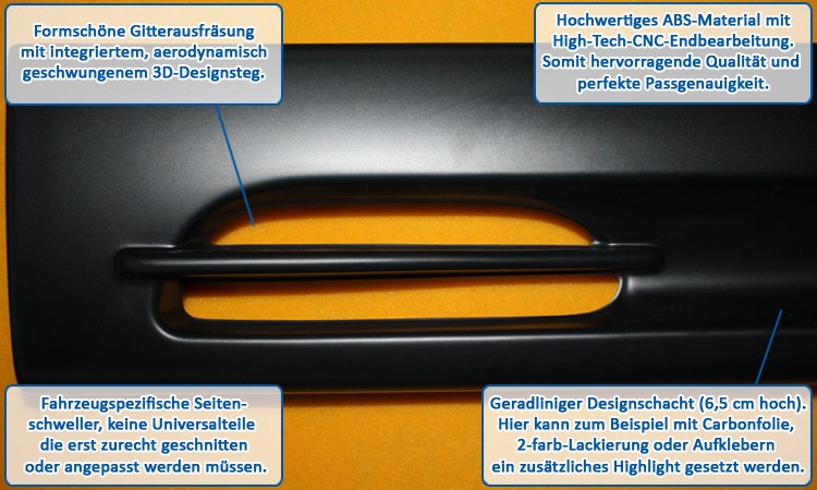 RDX GT-Race side skirts – Opel Astra F
