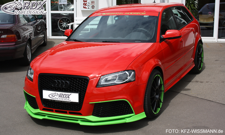 RDX VARIO-X esispoiler – Audi RS3 2011– (3-ukseline + Sportback)
