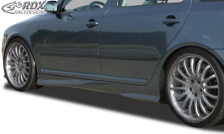 Накладки на пороги RDX Turbo – Škoda Octavia 2/1Z (вкл. рестайлинг)