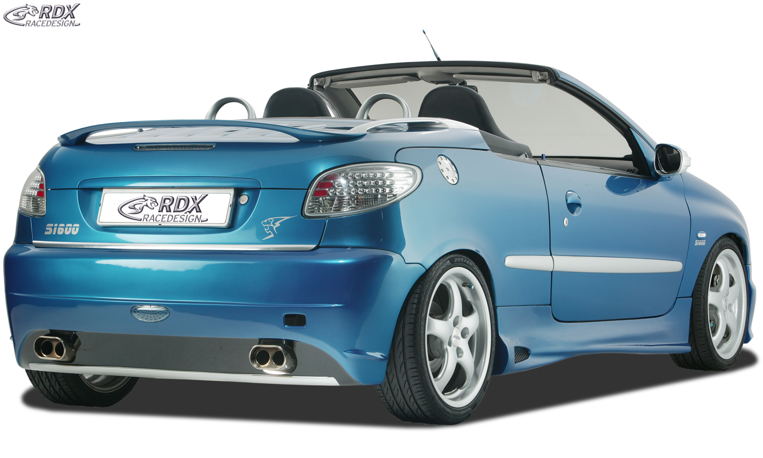RDX roof spoiler – Peugeot 206 CC