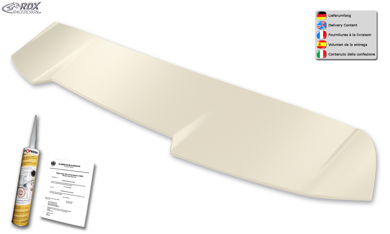 RDX katusespoiler – Audi A4 B8, B81, 8K Avant/universaal (2008–2015)