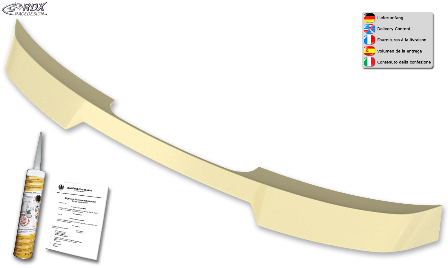 RDX roof spoiler – Volkswagen Polo 2G