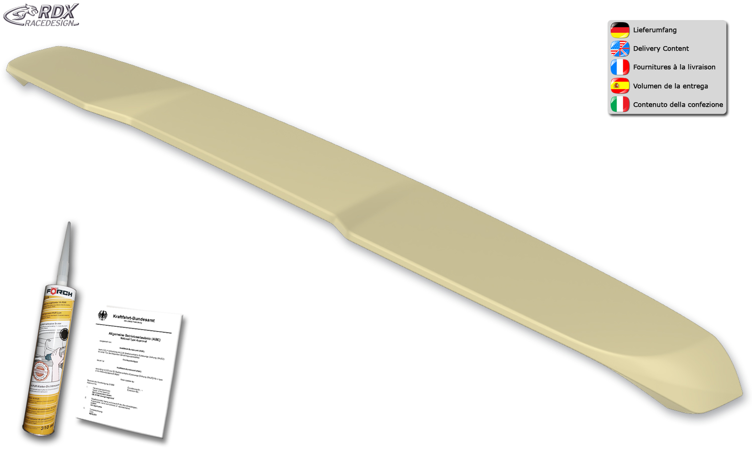 RDX katusespoiler – Mercedes-Benz Vito ja V-Class W447 (2014–)