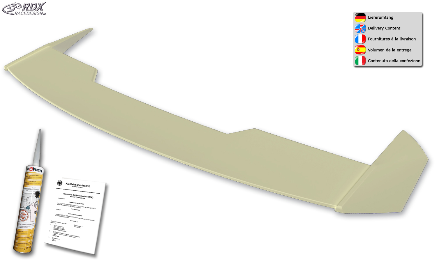 RDX roof spoiler – Opel Astra K (2015–2021)