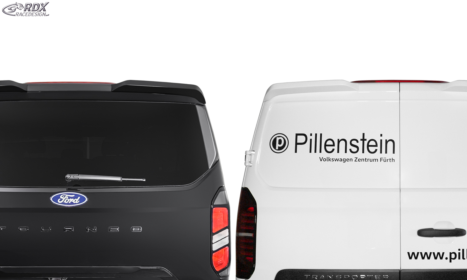 RDX roof spoiler – Ford Transit Custom/Tourneo Custom (2023–) & Volkswagen Transporter/Shuttle/Caravelle (2025–)