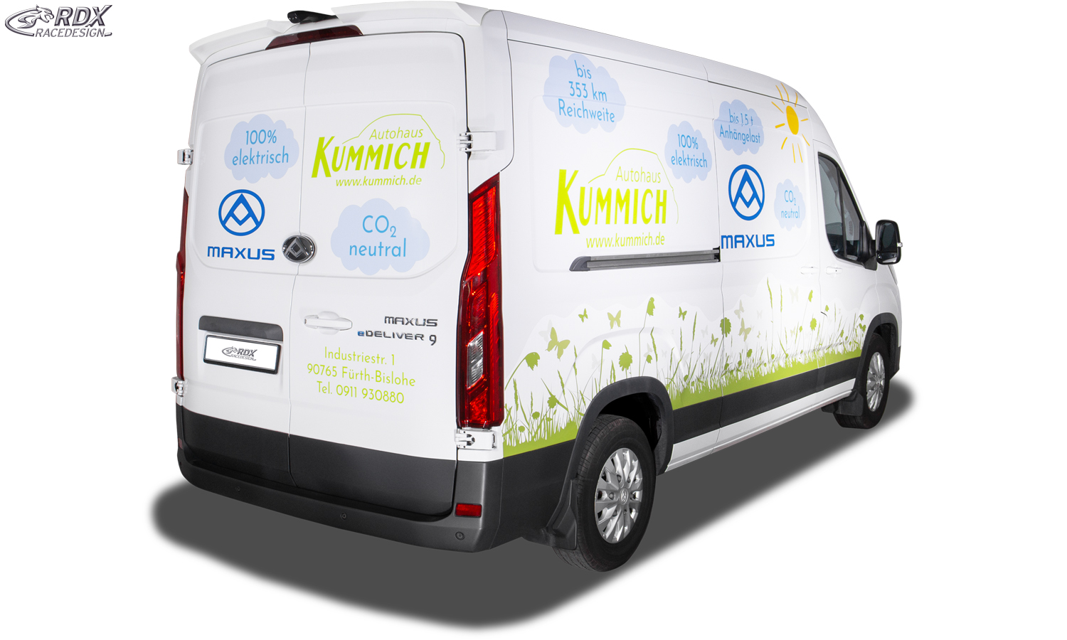 Спойлер на крышу RDX – Maxus/LDV DELIVER 9 (2020–)