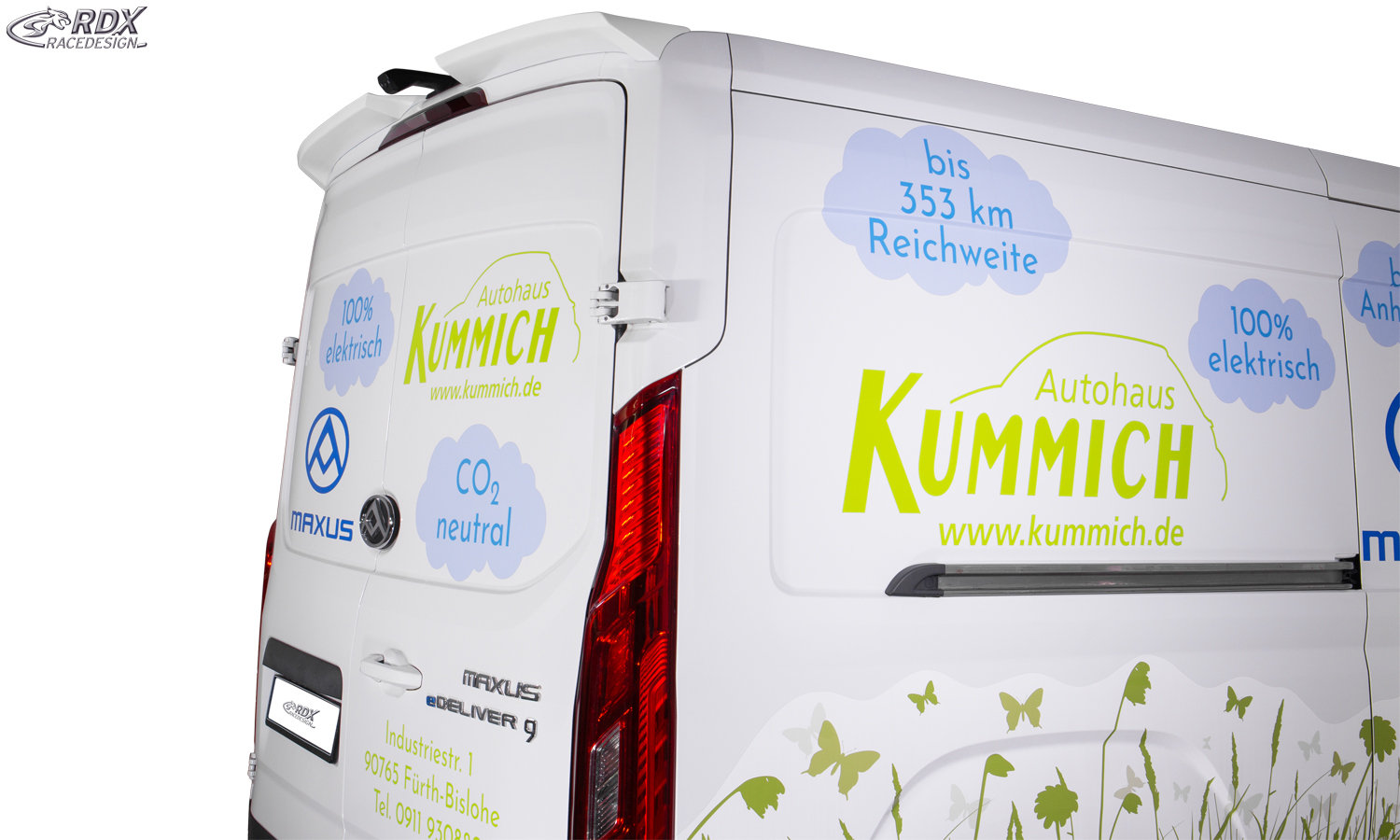 Спойлер на крышу RDX – Maxus/LDV DELIVER 9 (2020–)