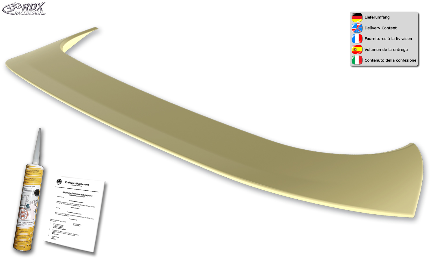 RDX roof spoiler – Volkswagen Passat (CJ/B9/2024–)