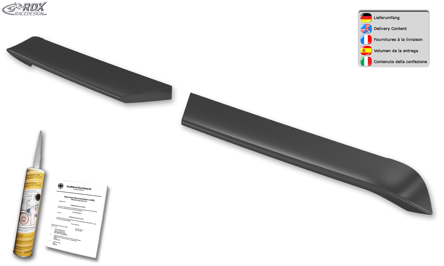 RDX katusespoiler – Renault Master H2 ja Nissan Interstar H2 (2024–)