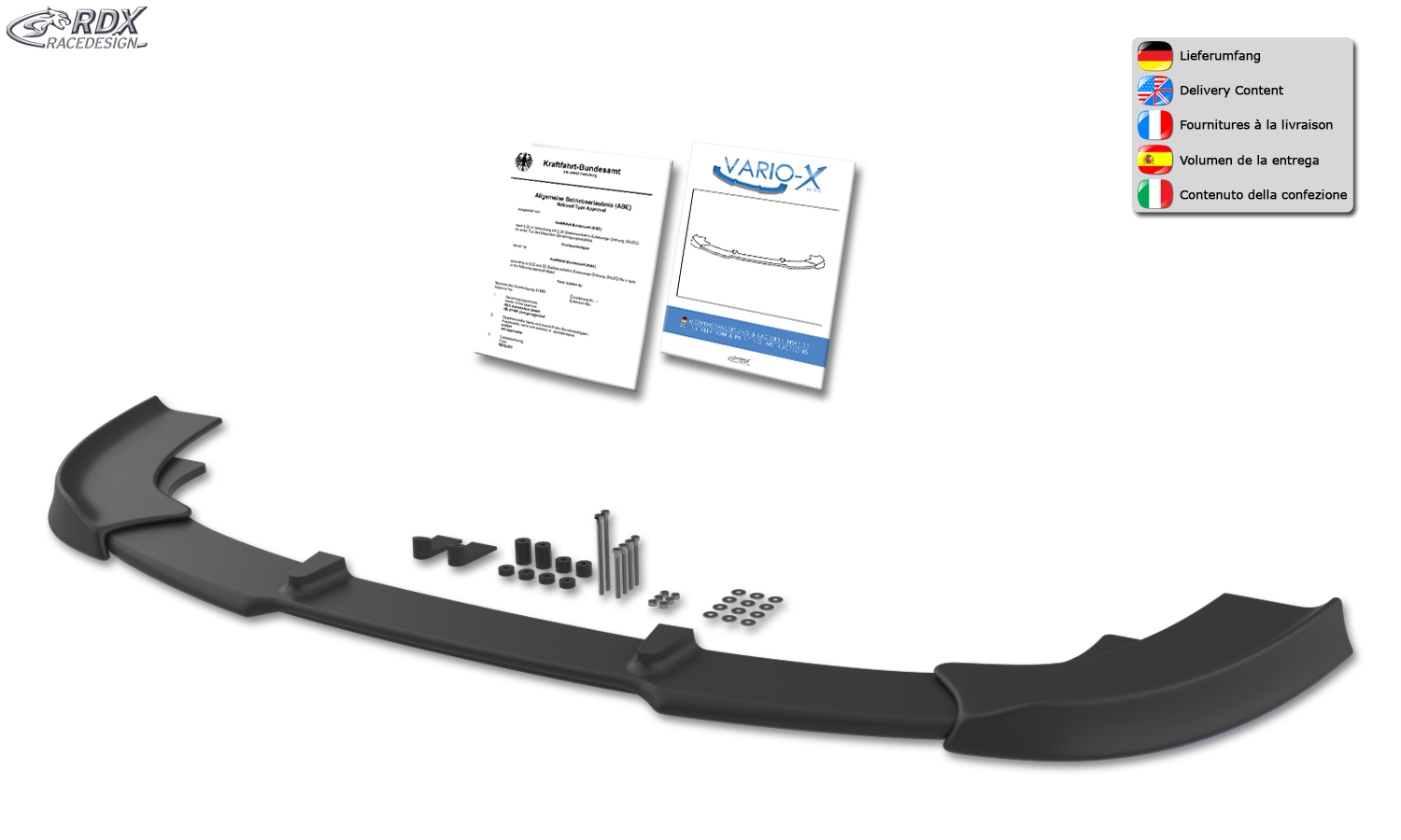RDX VARIO-X esispoiler – Mercedes-Benz B-class W 246 2011–